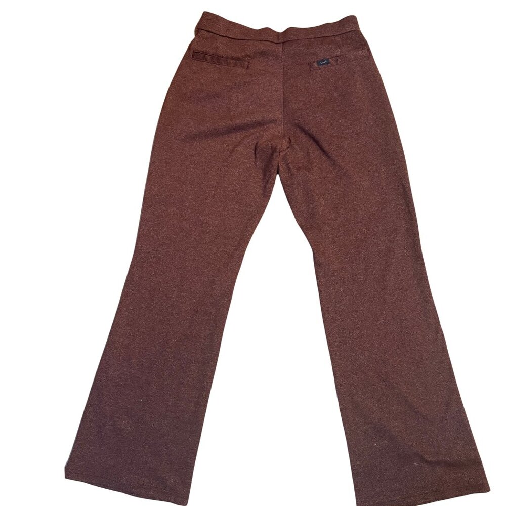 Lee Maroon Flare Pants S Stretch Bootcut Trouser